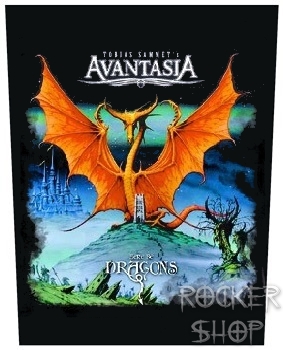 Nášivka AVANTASIA chrbtová-Here Be Dragons