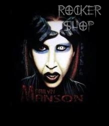 Nášivka MARILYN MANSON chrbtová-Horns
