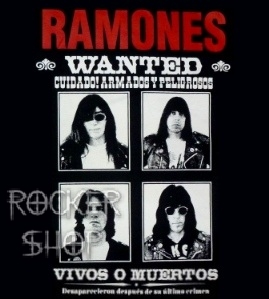 Nášivka RAMONES chrbtová-Wanted