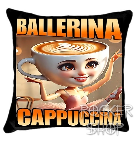 Vankúš ITALIAN BRAINROT-Ballerina Cappuccina
