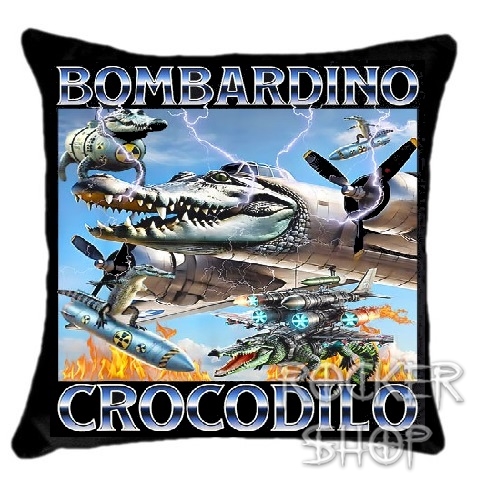 Vankúš ITALIAN BRAINROT-Bombardino Crocodilo