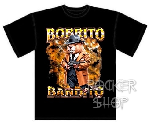 Tričko ITALIAN BRAINROT pánske-Bobrito Bandito