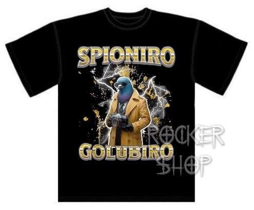 Tričko ITALIAN BRAINROT pánske-Spioniro Golubiro