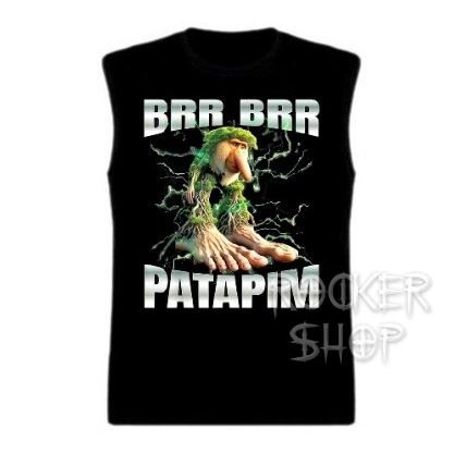 Tričko ITALIAN BRAINROT pánske-Brr Brr Patapim/bez rukávov