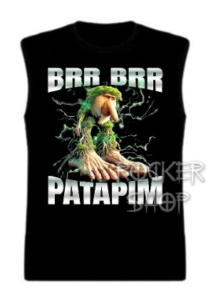 Tričko ITALIAN BRAINROT pánske-Brr Brr Patapim/bez rukávov