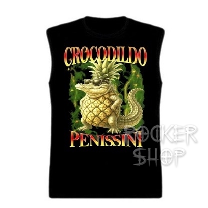 Tričko ITALIAN BRAINROT pánske-Crocodildo Penissini/bez rukávov
