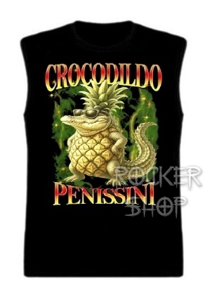 Tričko ITALIAN BRAINROT pánske-Crocodildo Penissini/bez rukávov