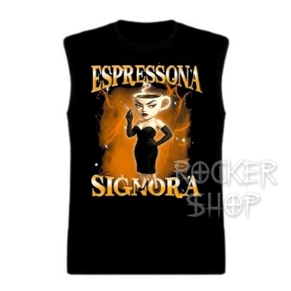 Tričko ITALIAN BRAINROT pánske-Espressona Signora/bez rukávov