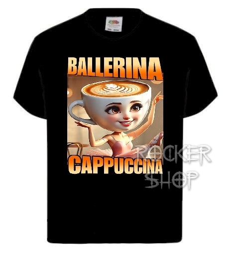 Tričko ITALIAN BRAINROT detské-Ballerina Cappuccina