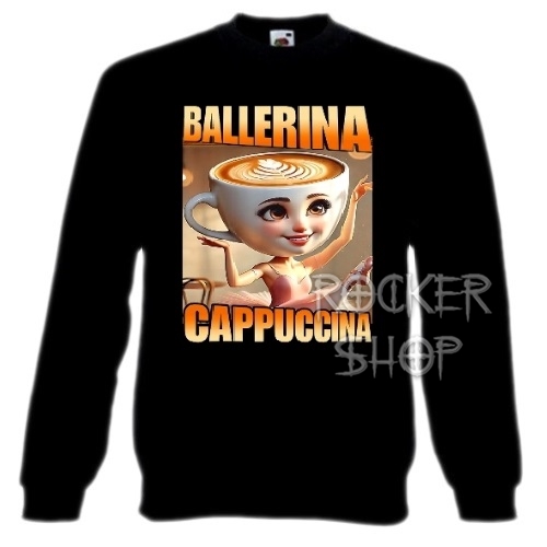 Mikina ITALIAN BRAINROT pánska-Ballerina Cappuccina