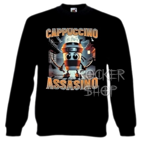 Mikina ITALIAN BRAINROT pánska-Cappuccino Assasino
