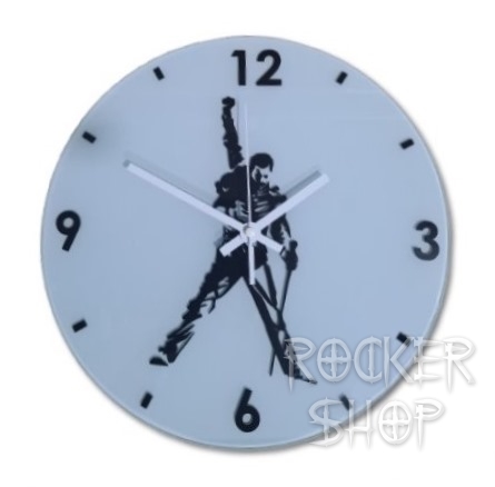 Nástenné hodiny FREDDIE MERCURY sklenené-Silhouette