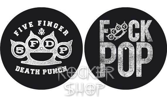 Slipmat FIVE FINGER DEATH PUNCH-Knuckle Logo/Fuck Pop
