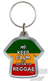 Kľúčenka KEEP CALM AND LISTEN TO REGGAE