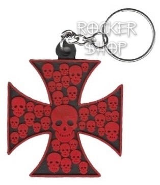 Kľúčenka CROSS-Red Skulls