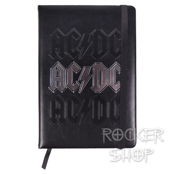 Poznámkový blok AC/DC A5-Logo