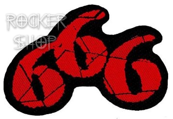 Nášivka 666 vyšívaná