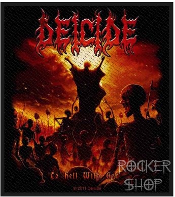 Nášivka DEICIDE vyšívaná-To Hell With God