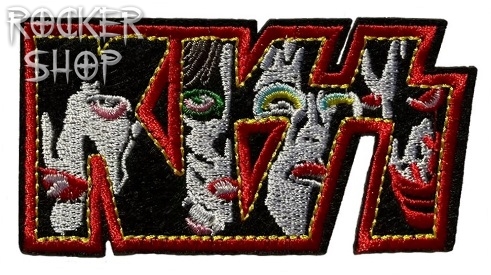 Nášivka KISS nažehľovacia-Faces Logo
