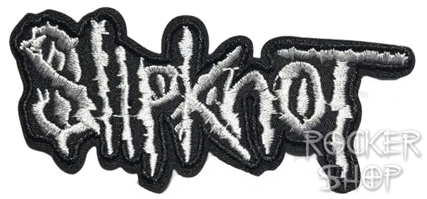 Nášivka SLIPKNOT nažehľovacia-White Logo