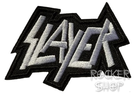 Nášivka SLAYER nažehľovacia-White Logo