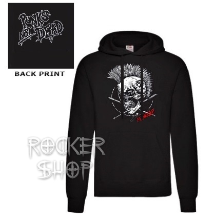 Mikina PUNKS NOT DEAD pánska-Anarchy Skull