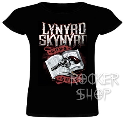 Tričko LYNYRD SKYNYRD dámske-God And Guns