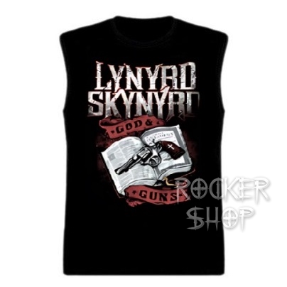 Tričko LYNYRD SKYNYRD pánske-God And Guns/bez rukávov