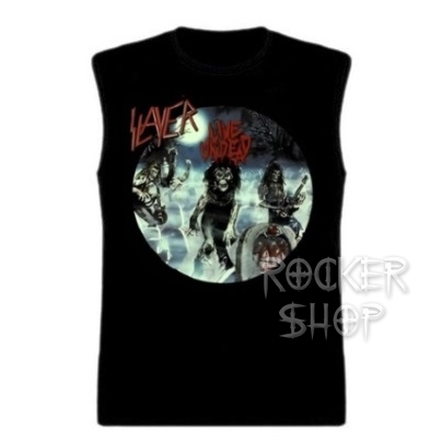 Tričko SLAYER pánske-Live Undead/bez rukávov