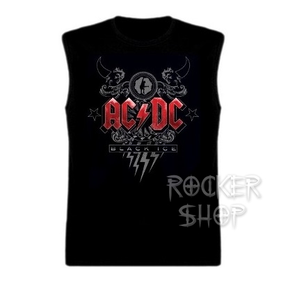 Tričko AC/DC pánske-Black Ice/bez rukávov