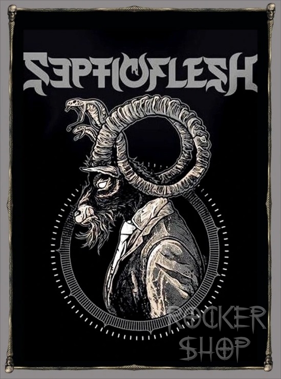 Nášivka SEPTIC FLESH chrbtová-Horns