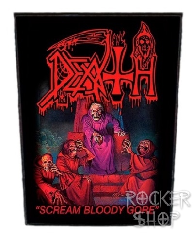 Nášivka DEATH chrbtová-Scream Bloody Gore
