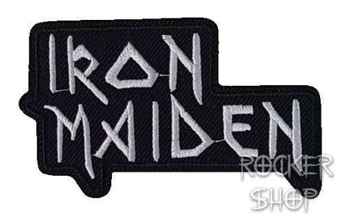 Nášivka IRON MAIDEN nažehľovacia-White Logo