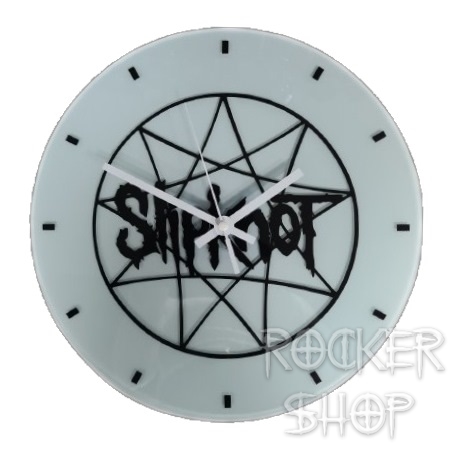 Nástenné hodiny SLIPKNOT sklenené-Logo