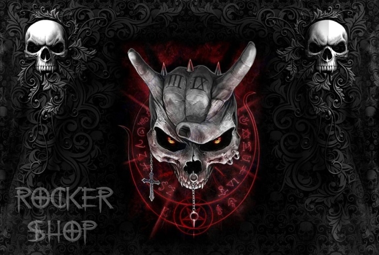 Obrus HORNED SKULL
