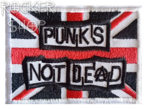 Nášivka PUNKS NOT DEAD nažehľovacia-UK