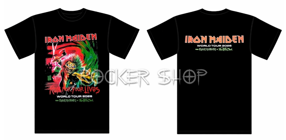 Tričko IRON MAIDEN pánske-Run For Your Lives Tour