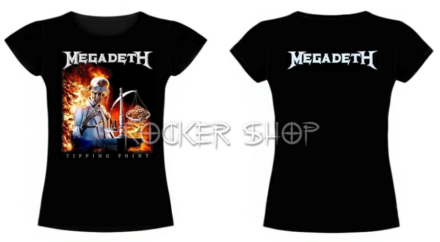 Tričko MEGADETH dámske-Tipping Point