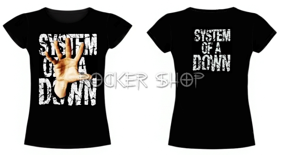 Tričko SYSTEM OF A DOWN dámske-Hand
