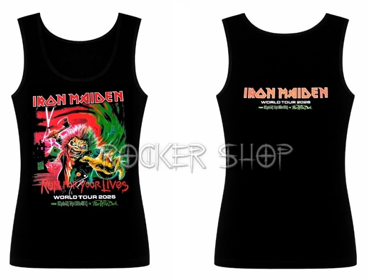 Tričko IRON MAIDEN dámsky top-Run For Your Lives Tour