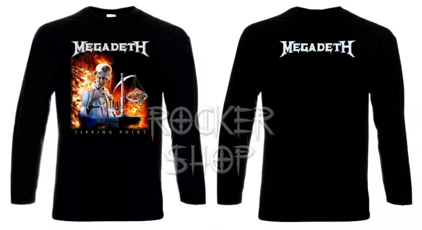 Tričko MEGADETH pánske-Tipping Point/dlhý rukáv