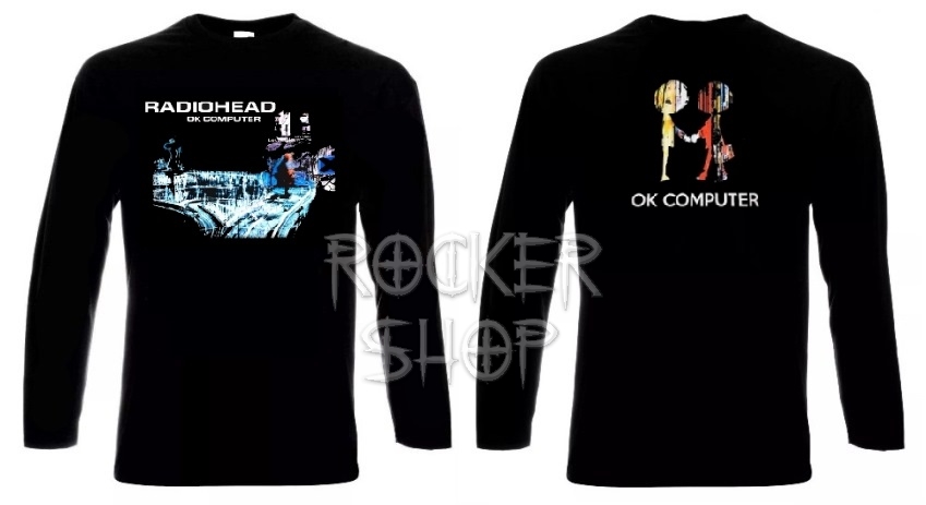 Tričko RADIOHEAD pánske-OK Computer/dlhý rukáv
