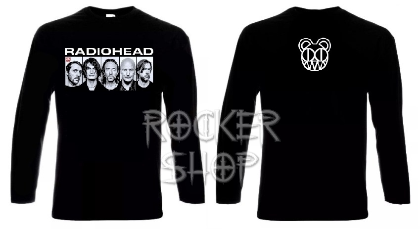 Tričko RADIOHEAD pánske-Band/dlhý rukáv