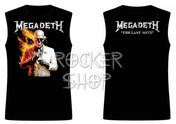 Tričko MEGADETH pánske-Last Note/bez rukávov