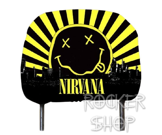 Návlek na opierku hlavy NIRVANA-Smiley