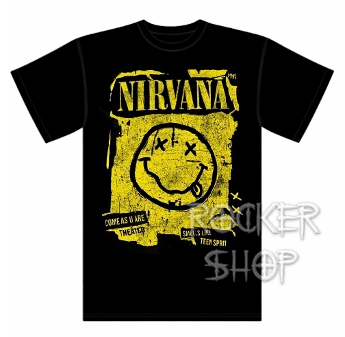 Tričko NIRVANA pánske-Smiley