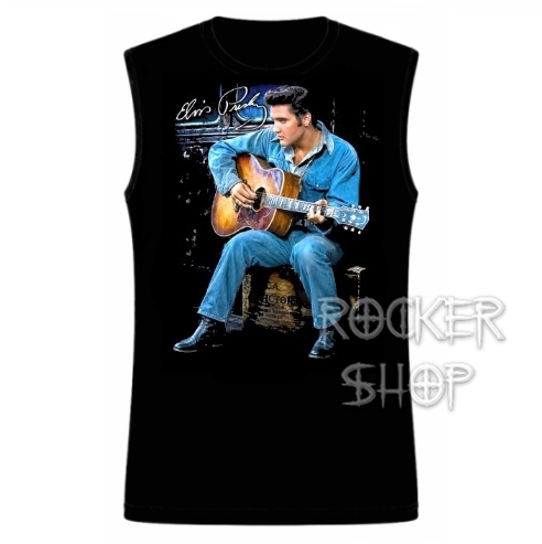 Tričko ELVIS PRESLEY pánske-Signature/bez rukávov