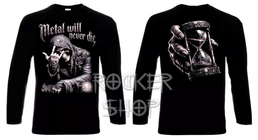 Tričko METAL WILL NEVER DIE pánske/dlhý rukáv