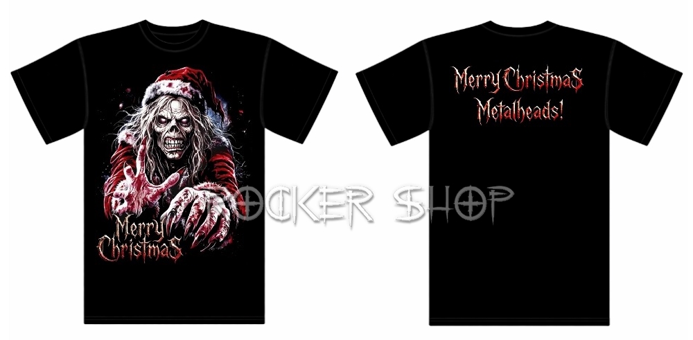 Tričko MERRY CHRISTMAS  METALHEADS! pánske