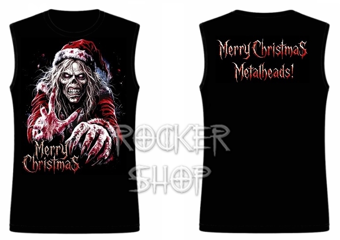 Tričko MERRY CHRISTMAS  METALHEADS! pánske/bez rukávov